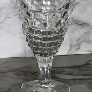 Elegant Clear Glass Goblet